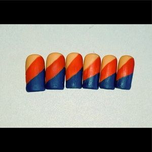 Custom Press On Nails: 002 HAYRIDE ACCENT NAILS